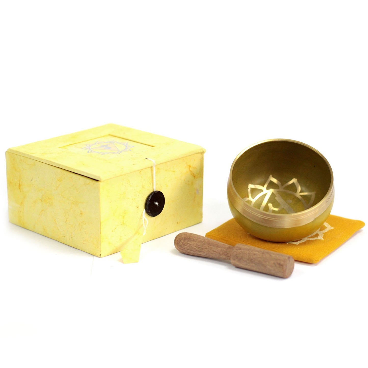 Indian Singing Bowl - Solar Plexus Manipura Chakra Meditation Singing Bowl